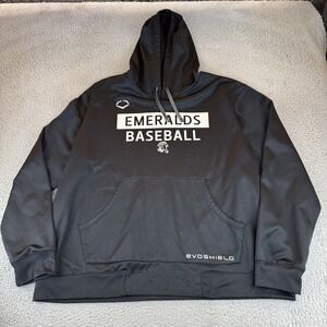 eugene emerads hoodie evoshield‎ Men's Size 2xl Black Pullover MiLB Giants